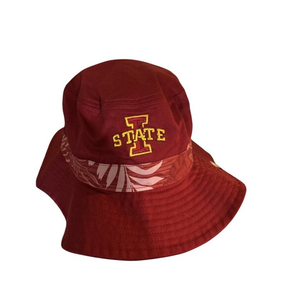 Iowa State Cyclones ISU Embroidered Red Bucket Hat Men's One Size - Picture 6 of 6